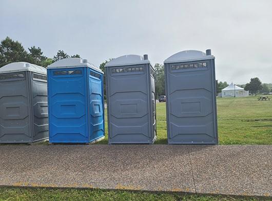 our crew regularly cleans and maintains the event restrooms during the period of your event to ensure they're always in pristine condition